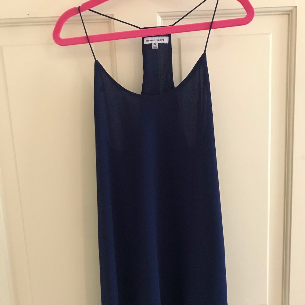 Racer Back Tank in Cobalt